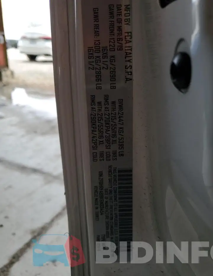 ZFBHRFAB8K6N88454 Photo# 13