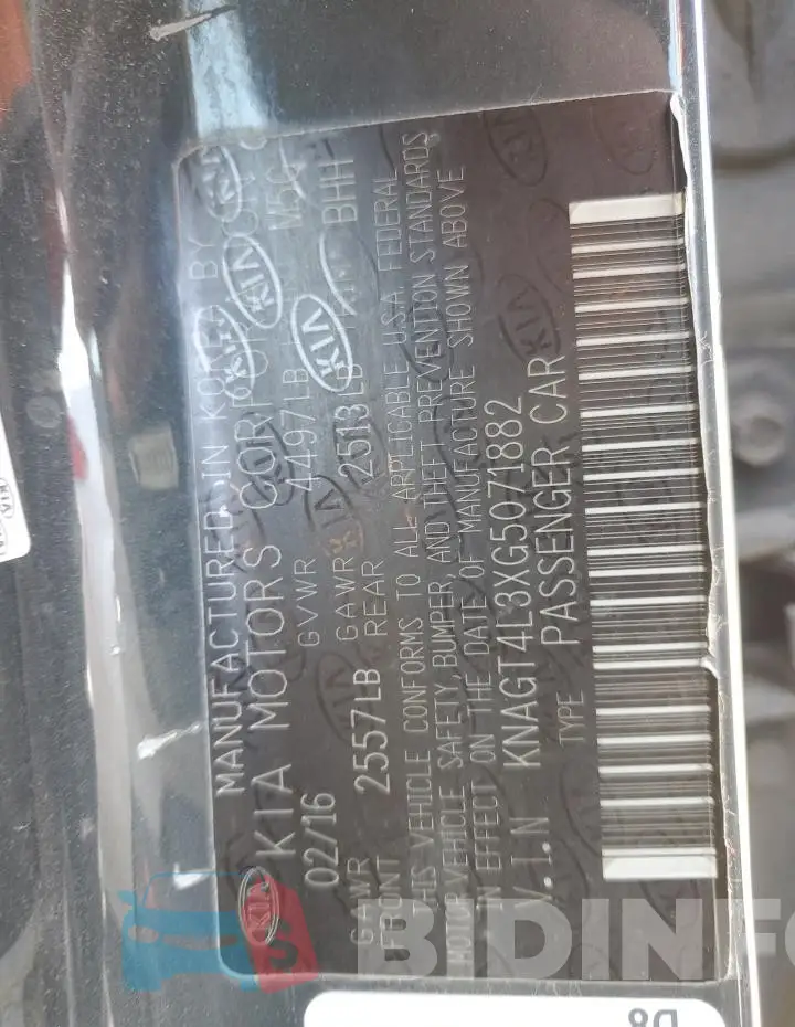 KNAGT4L3XG5071882 Photo# 12