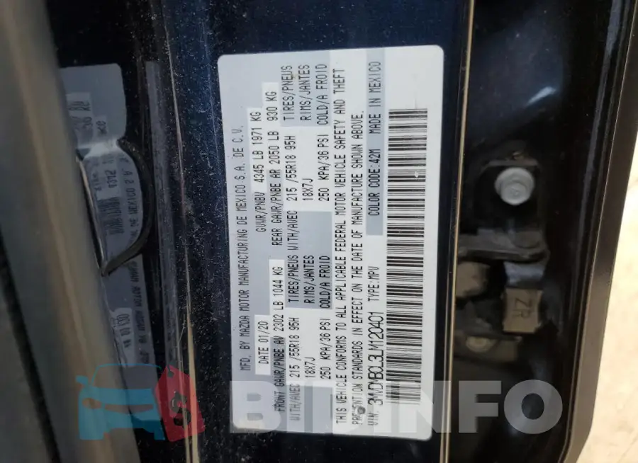3MVDMBCL3LM120401 Photo# 12
