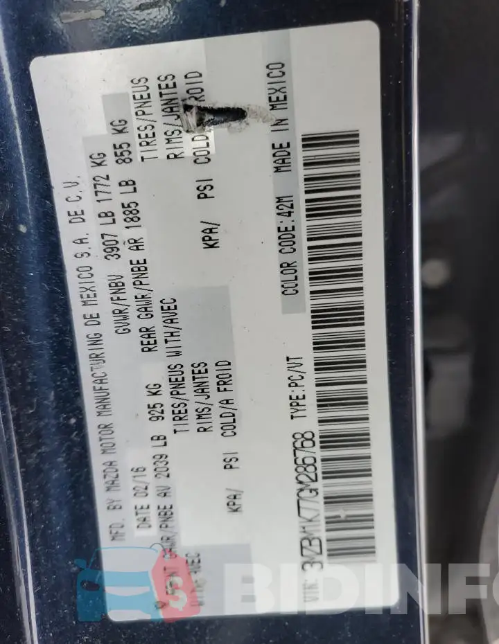 3MZBM1K77GM286768 Photo# 12