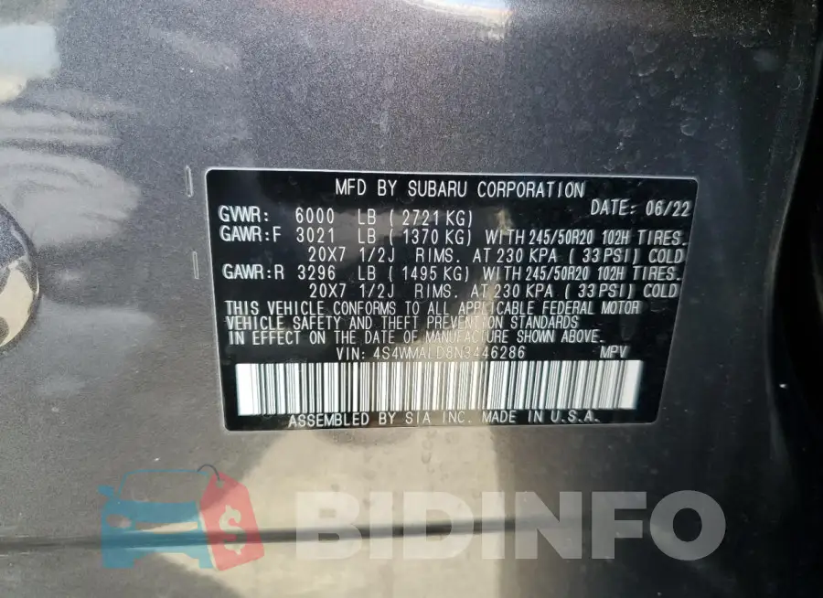 4S4WMALD8N3446286 Photo# 13