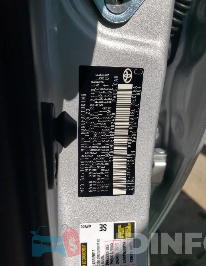 5YFB4MDE4RP102429 Photo# 12