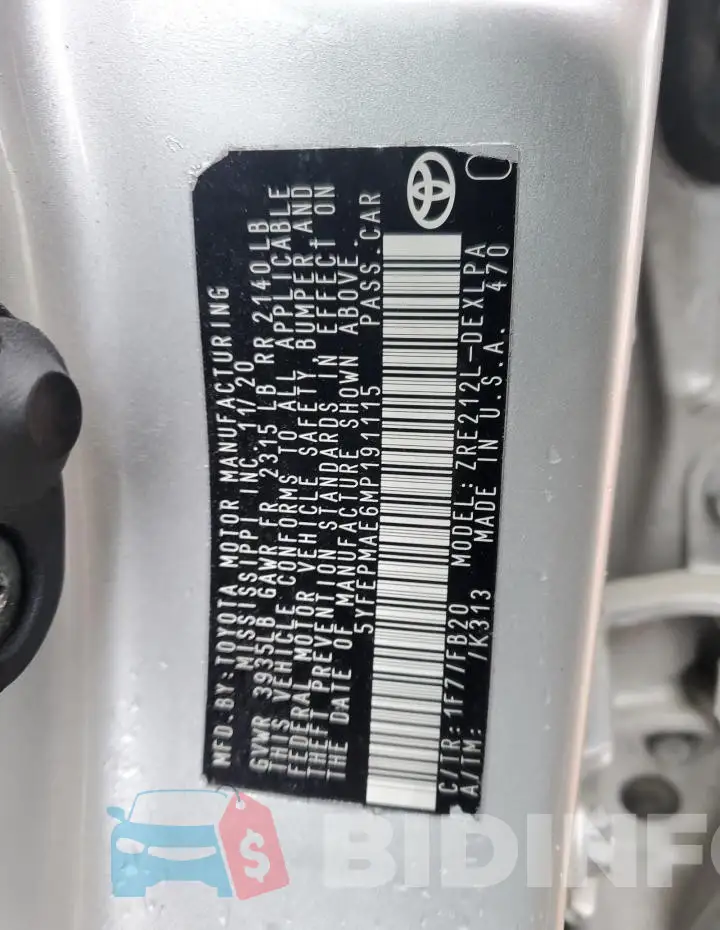 5YFEPMAE6MP191115 Photo# 12