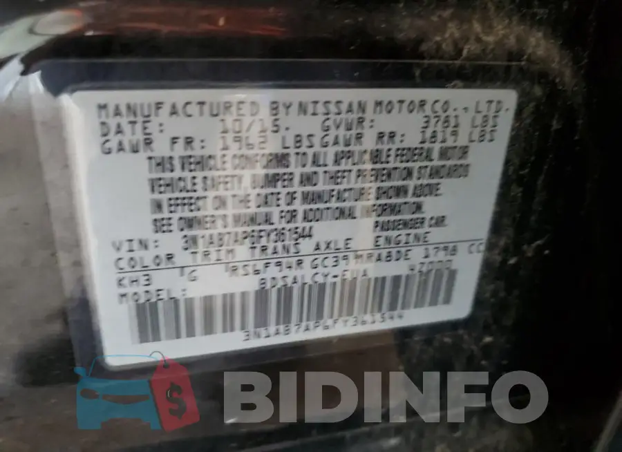 3N1AB7AP6FY361544 Photo# 12