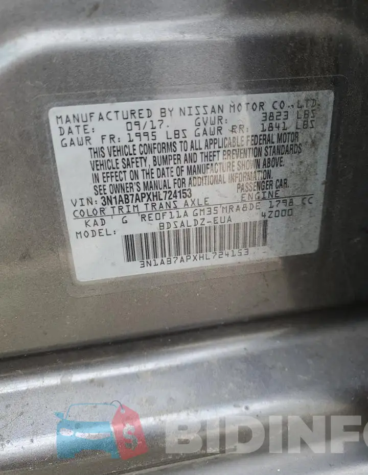 3N1AB7APXHL724153 Photo# 12