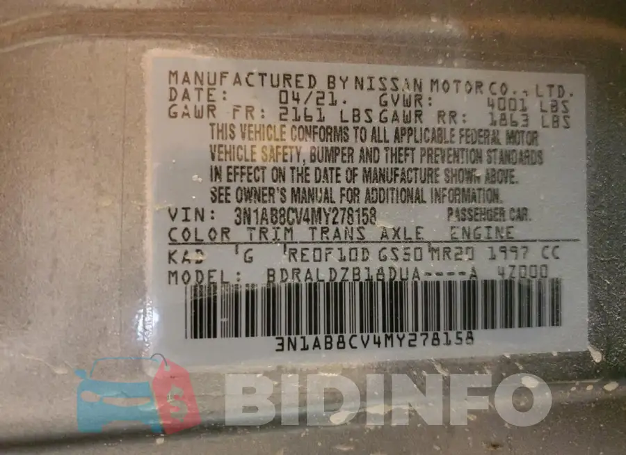 3N1AB8CV4MY278158 Photo# 13