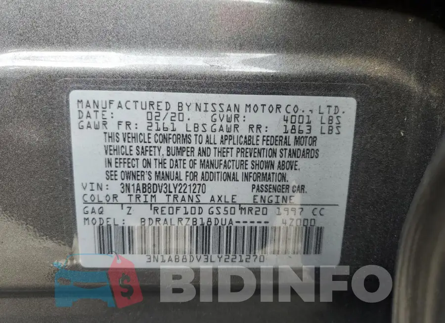 3N1AB8DV3LY221270 Photo# 13