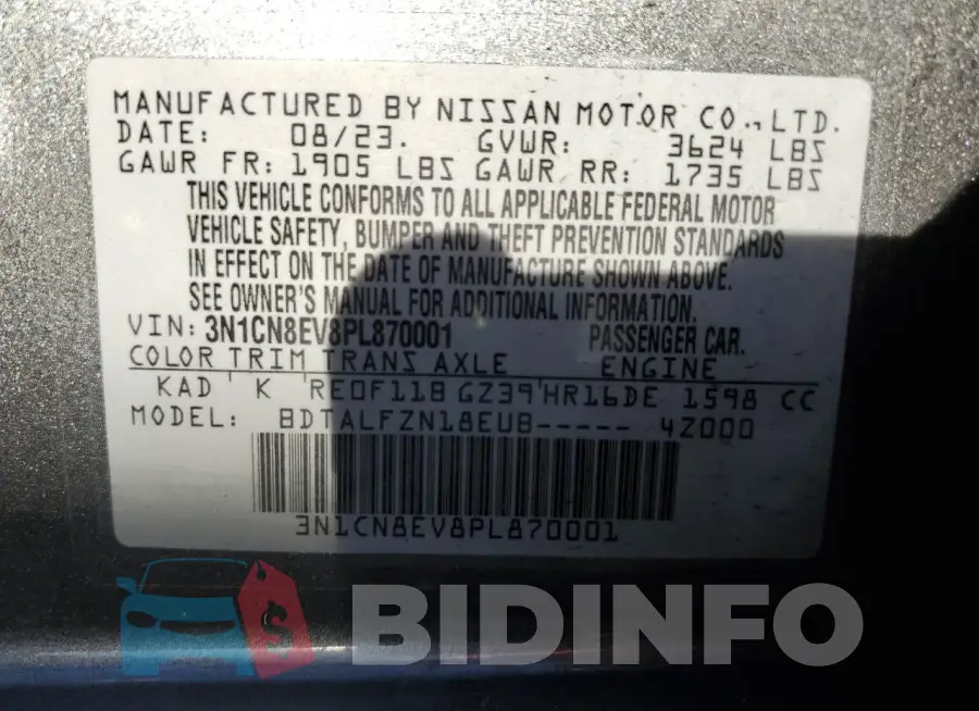 3N1CN8EV8PL870001 Photo# 12