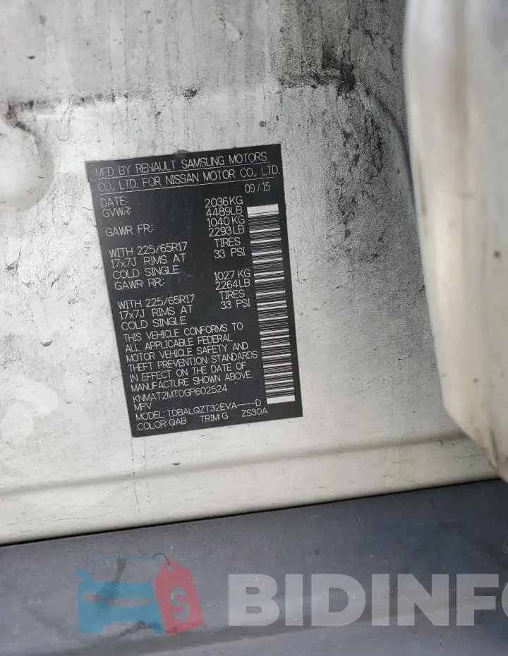 KNMAT2MT0GP602524 Photo# 13