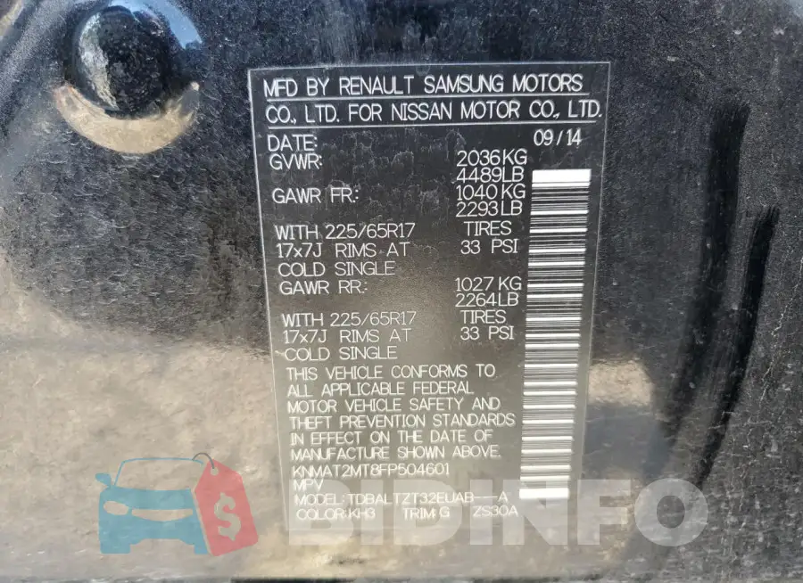 KNMAT2MT8FP504601 Photo# 12