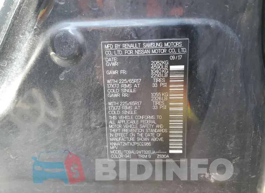 KNMAT2MTXJP502986 Photo# 13