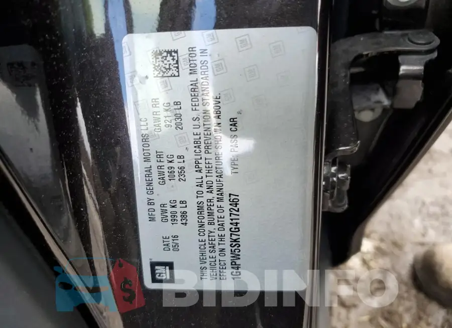 1G4PW5SK7G4172467 Photo# 12