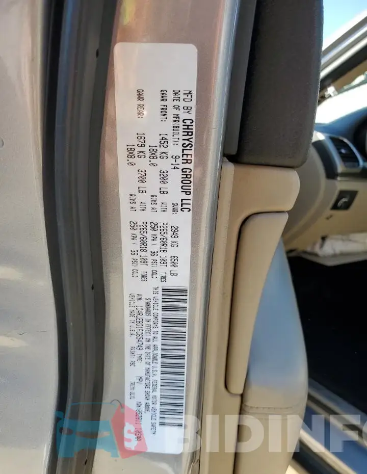 1C4RJEBG1FC654749 Photo# 13