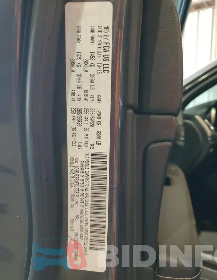 1C4RJEBGXFC175312 Photo# 13