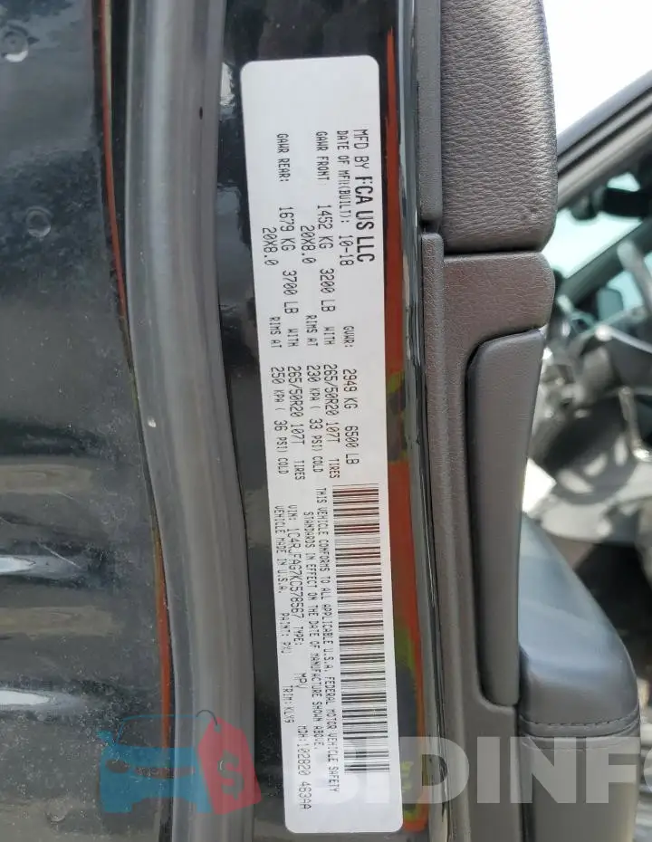 1C4RJFAG7KC578567 Photo# 12