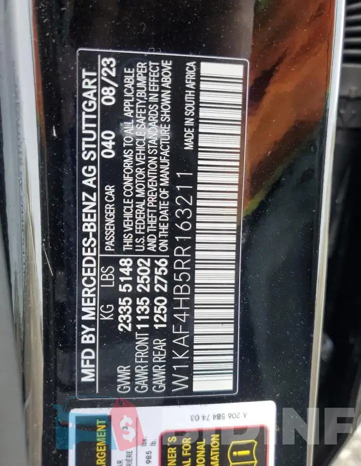 W1KAF4HB5RR163211 Photo# 13