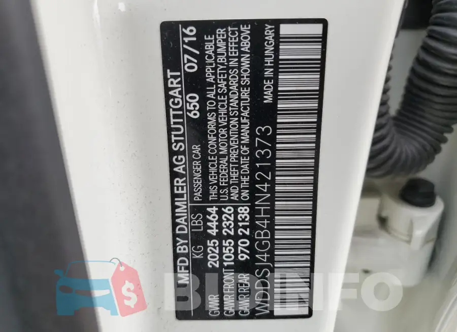 WDDSJ4GB4HN421373 Photo# 12