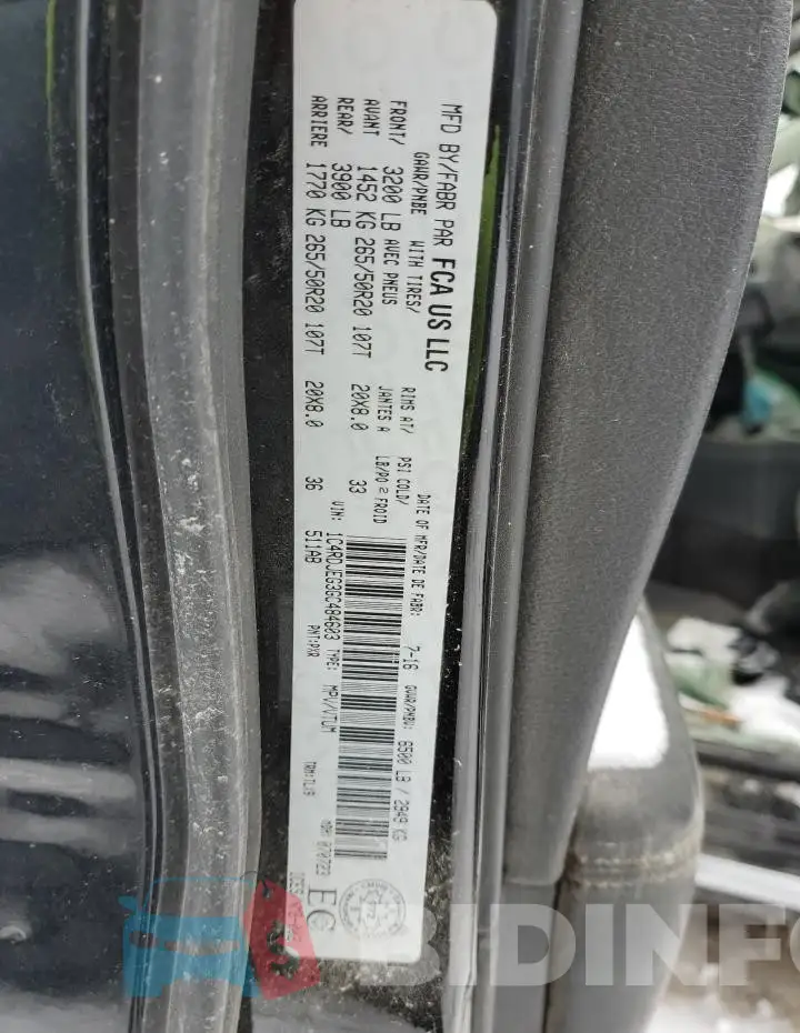 1C4RDJEG3GC484603 Photo# 13