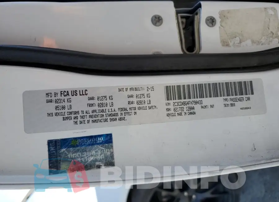 2C3CDXBG4FH790433 Photo# 12