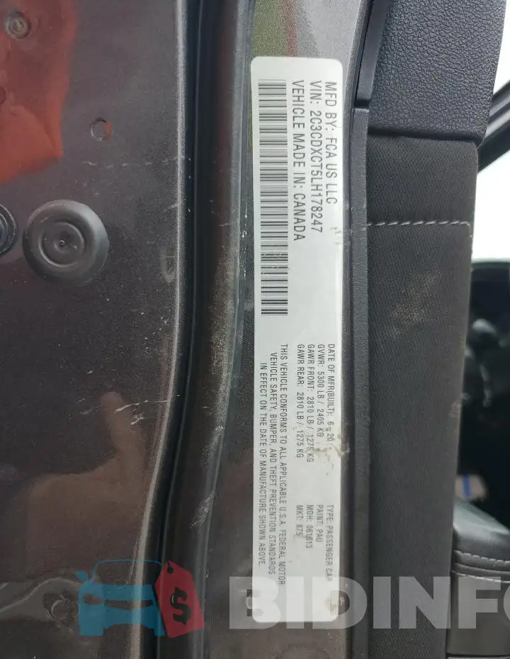 2C3CDXCT5LH178247 Photo# 12