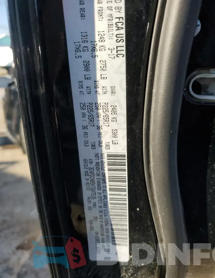 3C4PDCAB5HT607515 Photo# 13