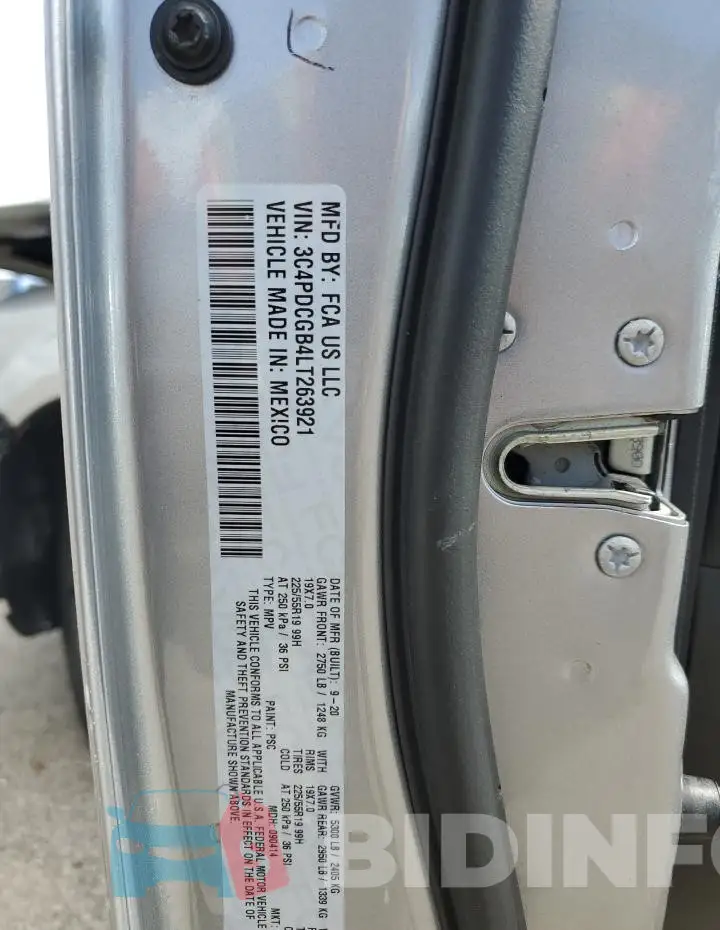 3C4PDCGB4LT263921 Photo# 14