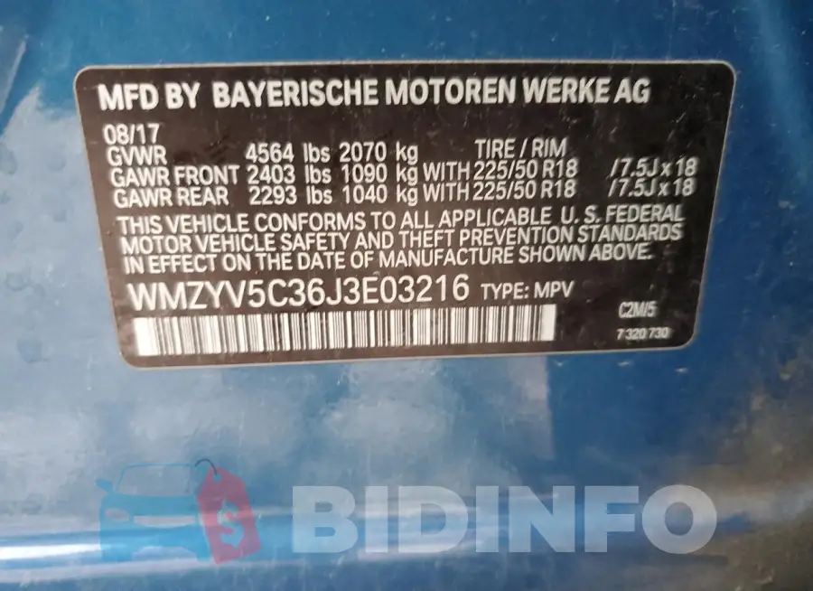 WMZYV5C36J3E03216 Photo# 12