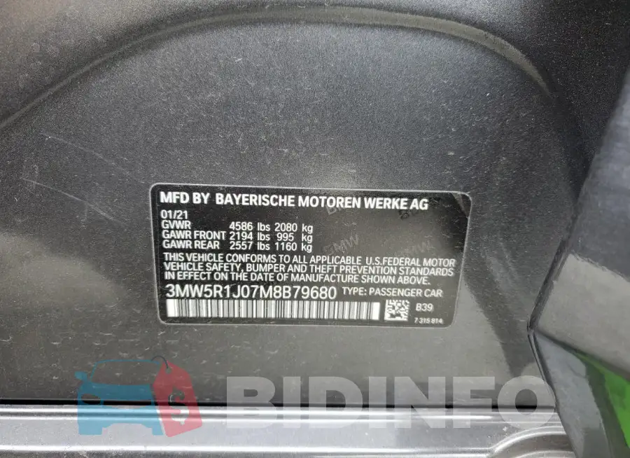 3MW5R1J07M8B79680 Photo# 13