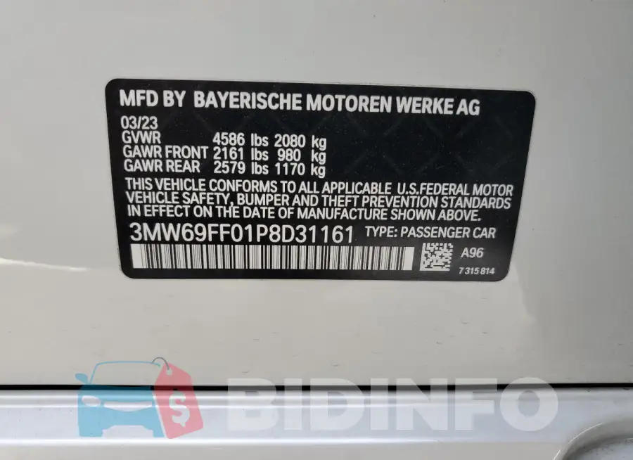3MW69FF01P8D31161 Photo# 12