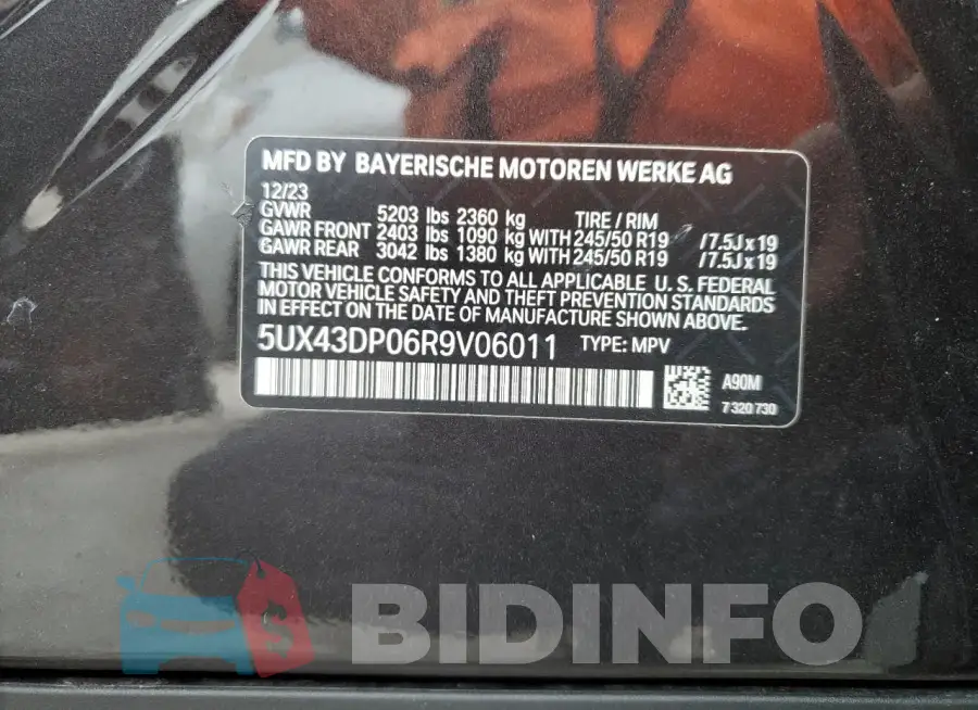 5UX43DP06R9V06011 Photo# 13