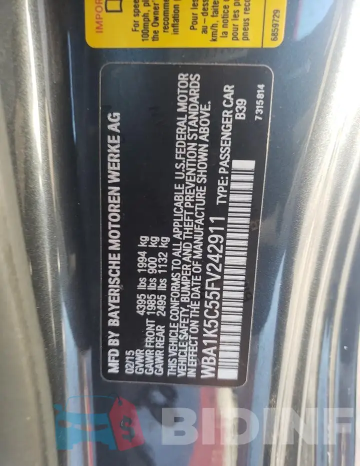 WBA1K5C55FV242911 Photo# 12