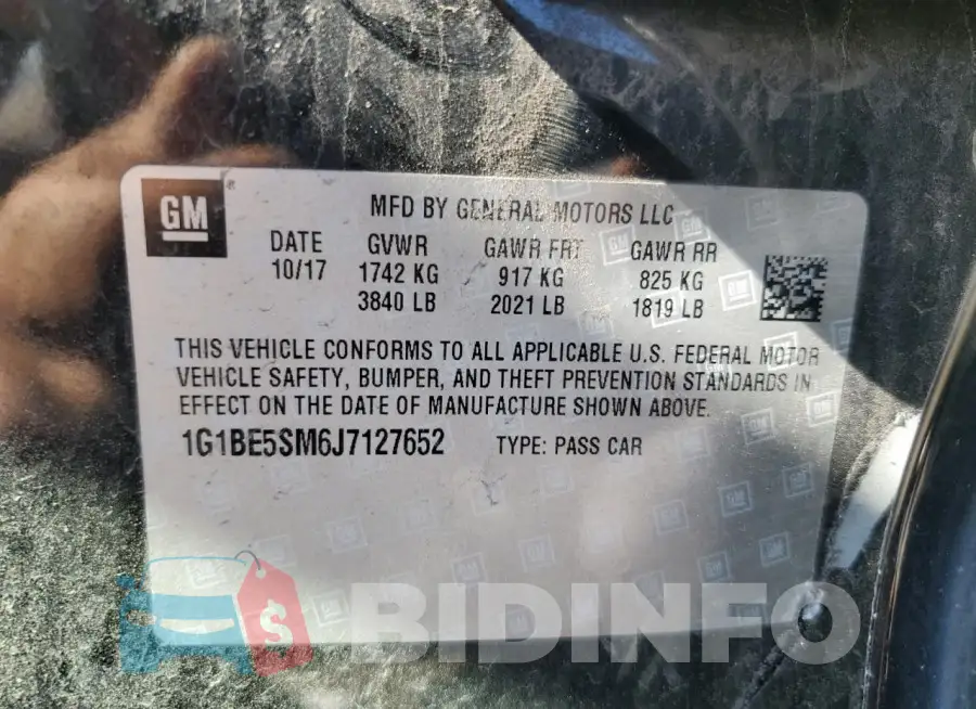 1G1BE5SM6J7127652 Photo# 12