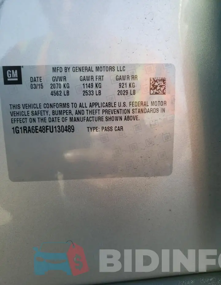 1G1RA6E48FU130489 Photo# 12