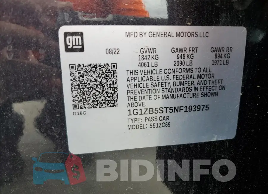 1G1ZB5ST5NF193975 Photo# 12