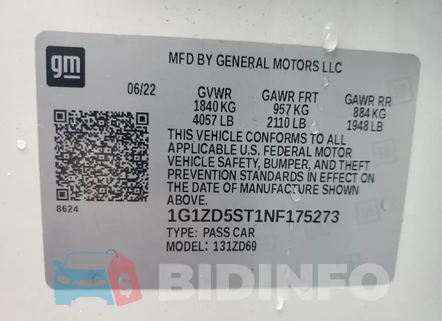 1G1ZD5ST1NF175273 Photo# 12
