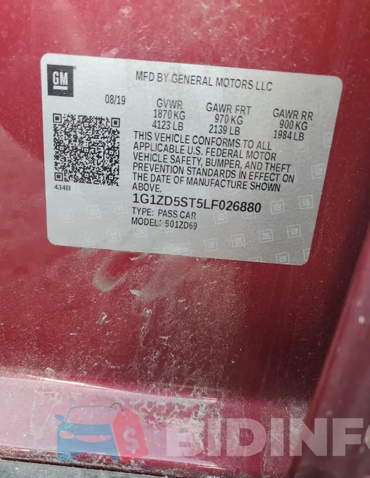 1G1ZD5ST5LF026880 Photo# 12