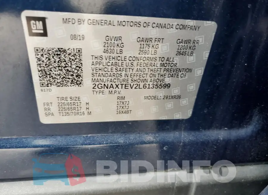 2GNAXTEV2L6135599 Photo# 13