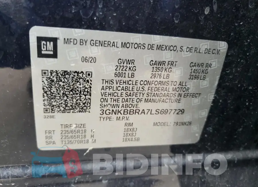 3GNKBBRA7LS697729 Photo# 13