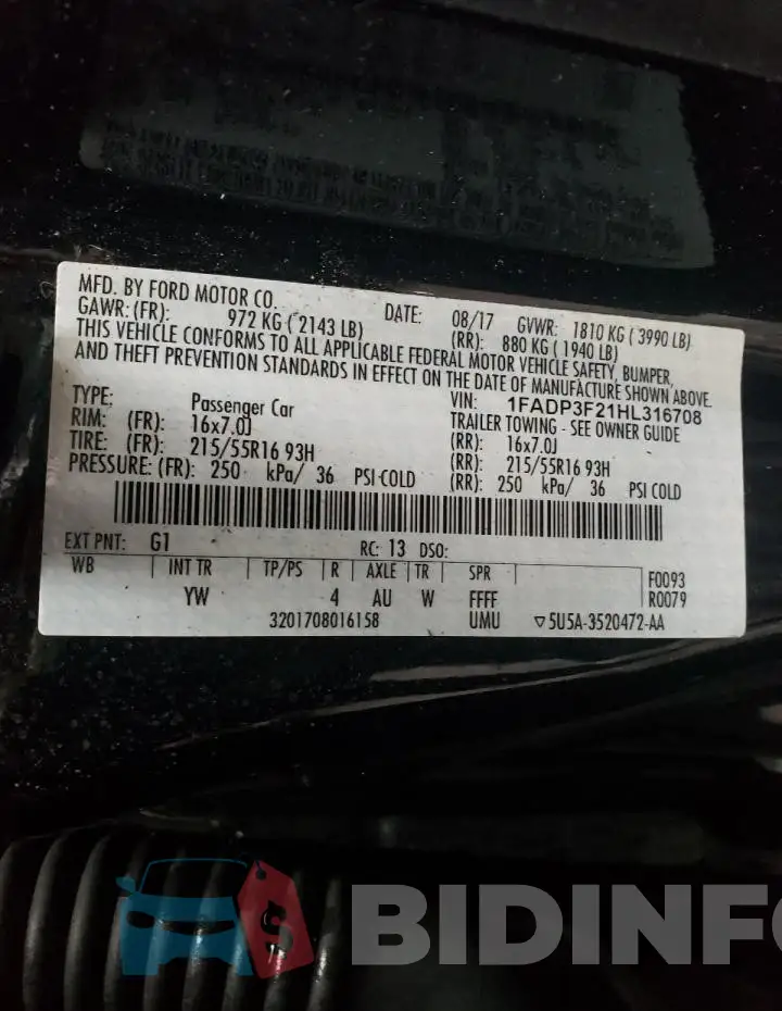 1FADP3F21HL316708 Photo# 12