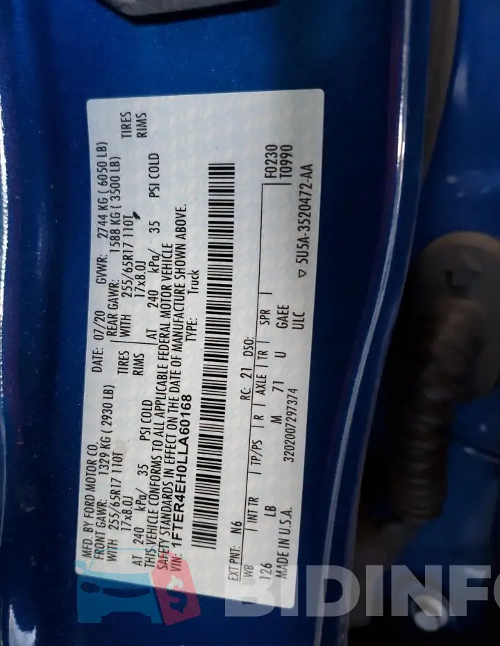 1FTER4EH0LLA60168 Photo# 12