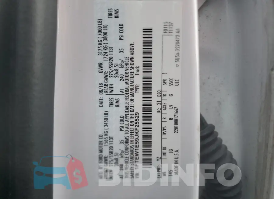1FTEW1E59JKF25529 Photo# 13