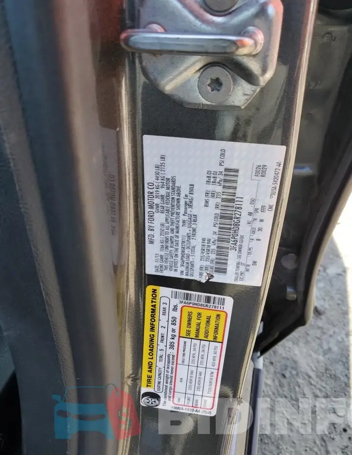 3FA6P0HD8GR278111 Photo# 12