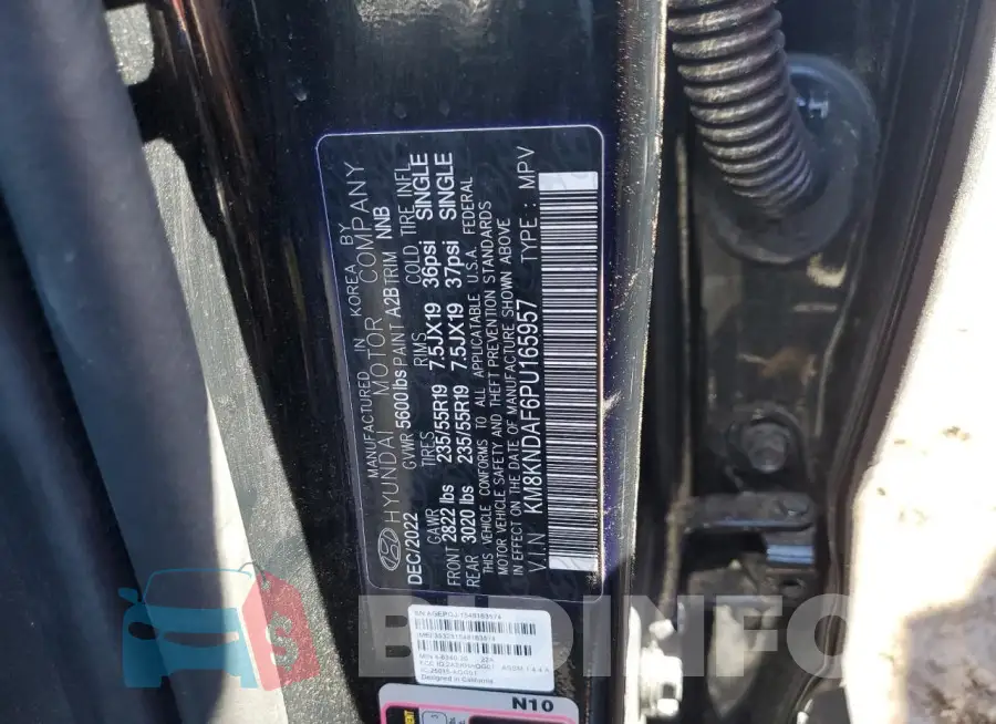 KM8KNDAF6PU165957 Photo# 12