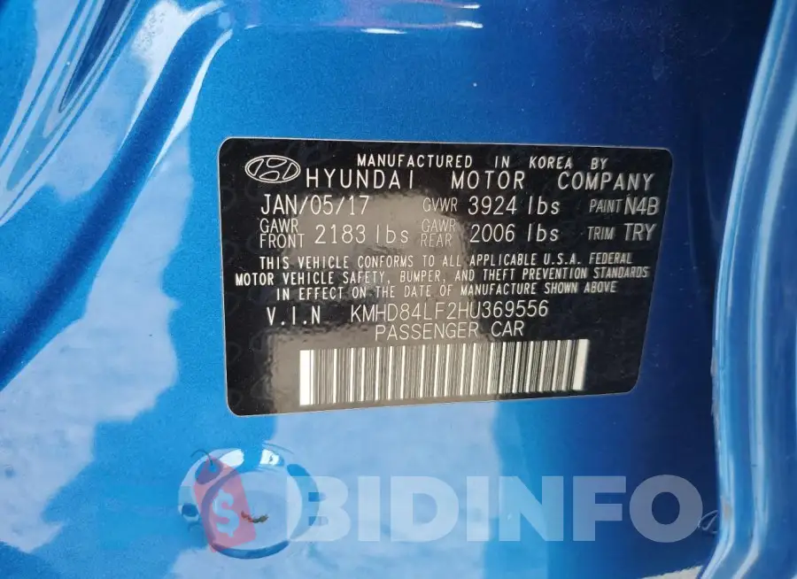 KMHD84LF2HU369556 Photo# 12
