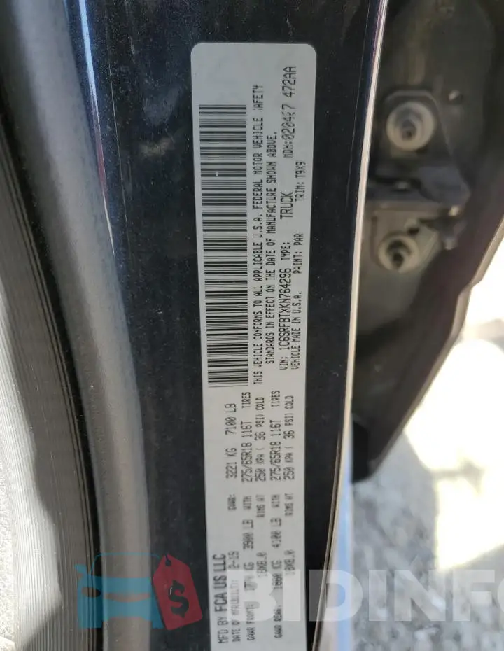 1C6SRFBTXKN764296 Photo# 12