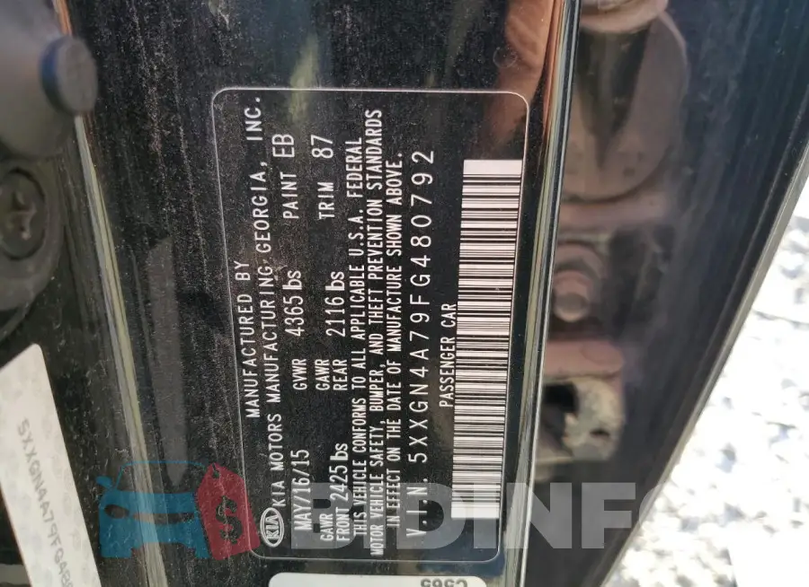 5XXGN4A79FG480792 Photo# 12