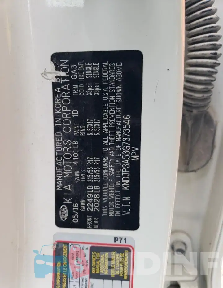 KNDJP3A53G7373546 Photo# 12