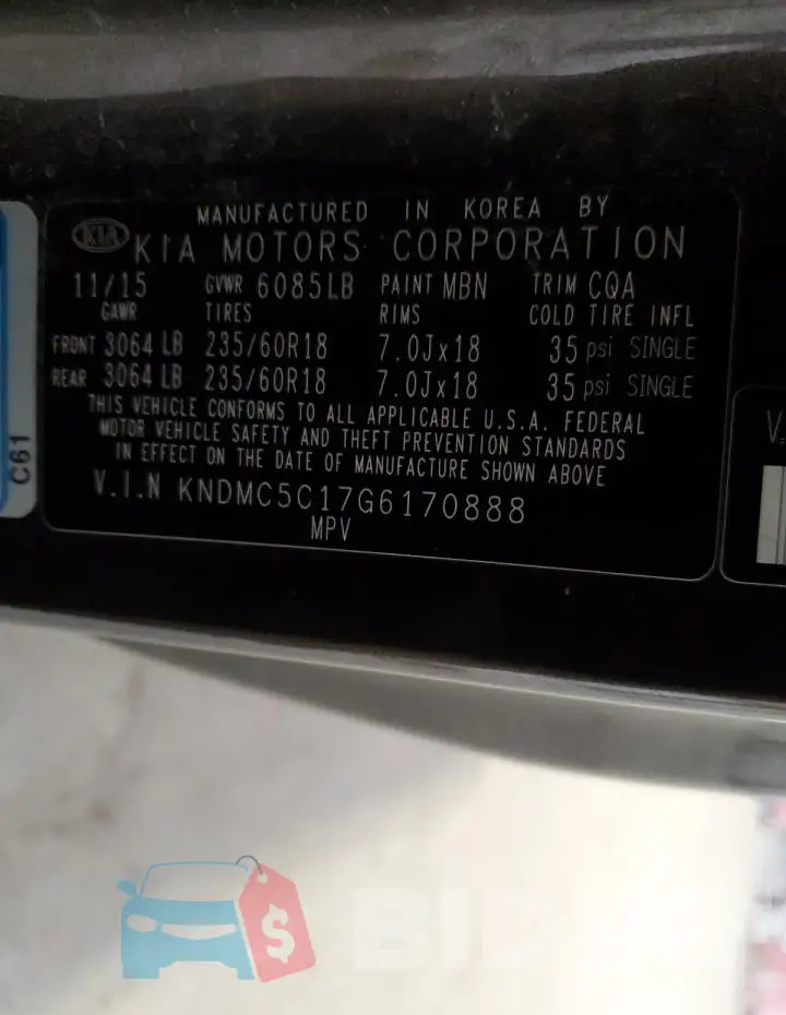 KNDMC5C17G6170888 Photo# 13