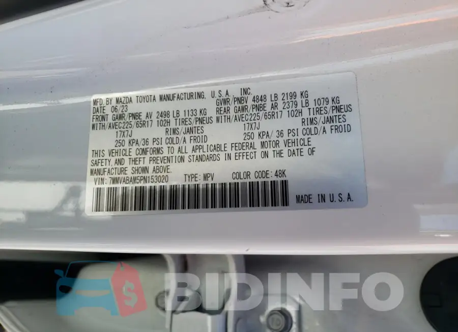 7MMVABAM5PN153020 Photo# 13