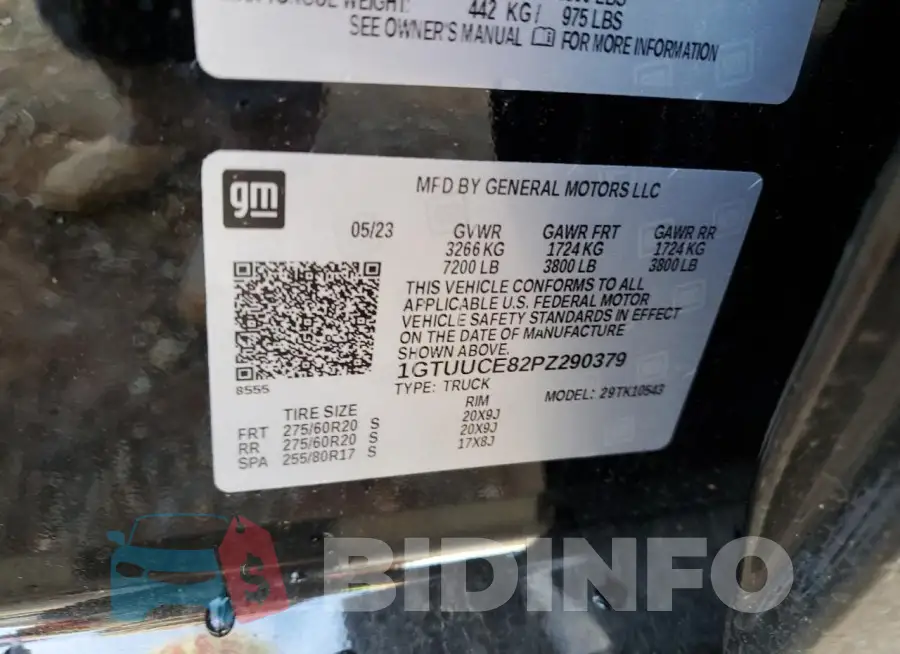 1GTUUCE82PZ290379 Photo# 13